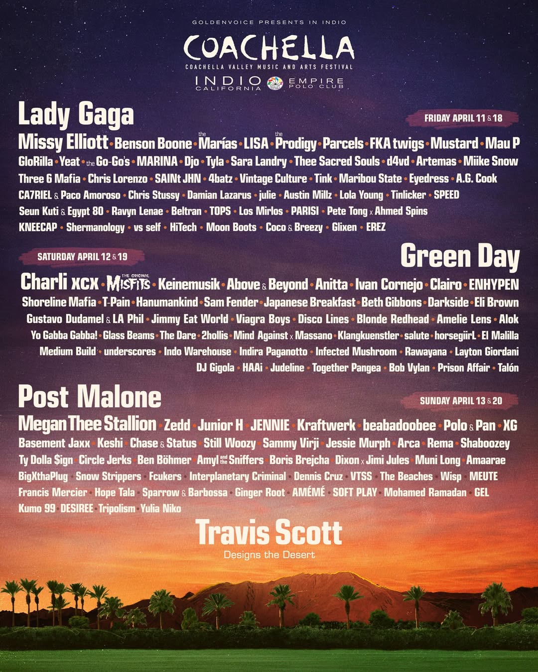 Featured image for Coachella 2025 Lineup Information & Reactions