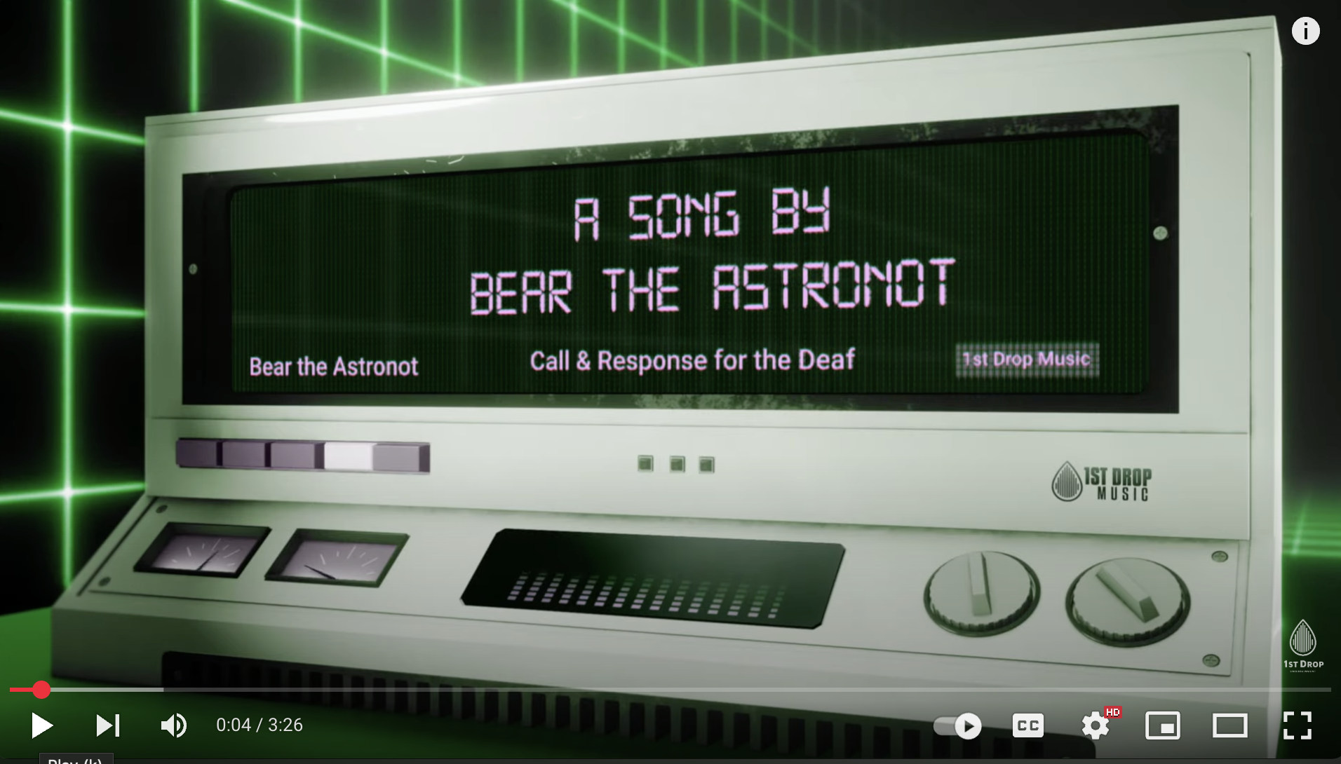 Featured image for Call & Response for the Deaf Lyric Video - Bear the Astronot