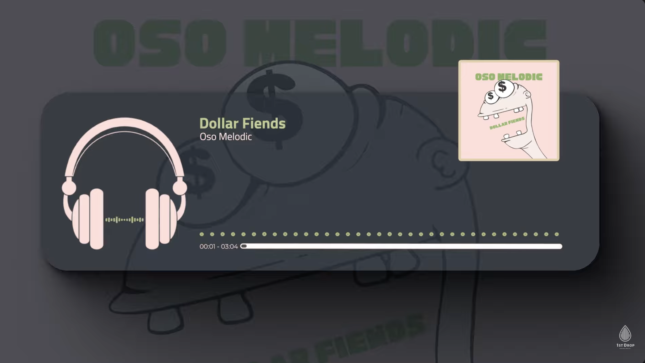 Featured image for Dollar Fiends (Music Visualizer) - Oso Melodic